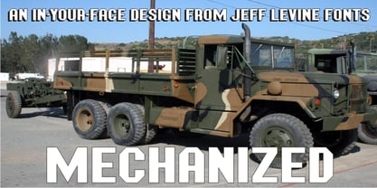 Mechanized JNL Font Poster 1
