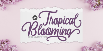Tropical Blooming Fuente Póster 1