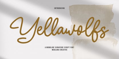 Yellawolfs Font Poster 1