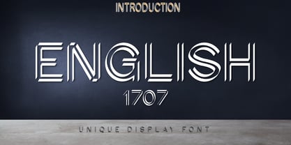 English1707 Font Poster 1