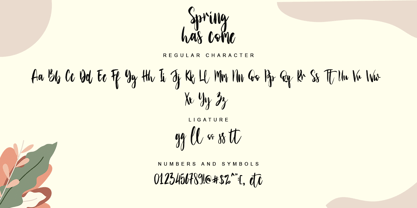 Spring Has Come Font Poster 6
