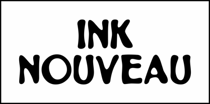 Ink Nouveau JNL Font Poster 2