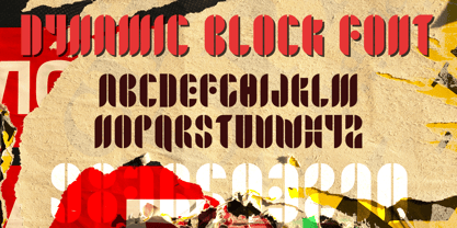 Dynamic Block Font Poster 1