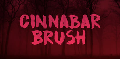 Cinnabar Brush Font Poster 1