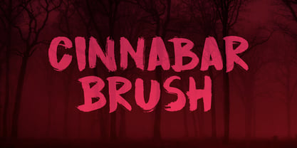 Cinnabar Brush Fuente Póster 1