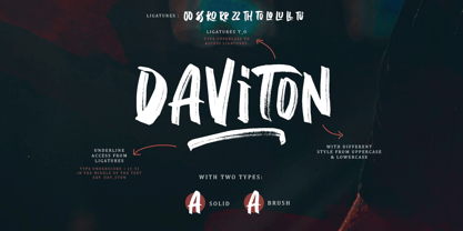 Daviton Font Poster 2