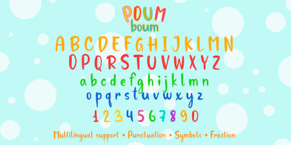Poum Boum Font Poster 7