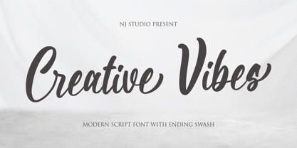 Creative Vibes Fuente Póster 1