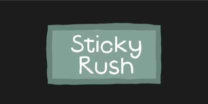 Sticky Rush Font Poster 1