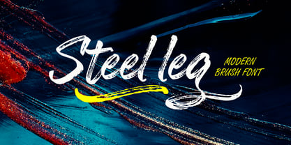 Steel Leg Font Poster 1