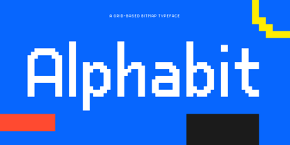 Alphabit Font Poster 1