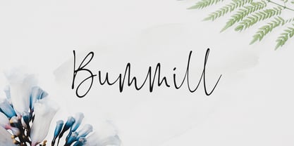 Bummill Font Poster 1