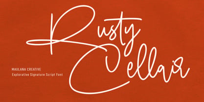 Rusty Cellair Font Poster 1