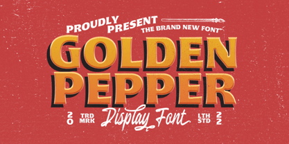 Golden Pepper Font Poster 1