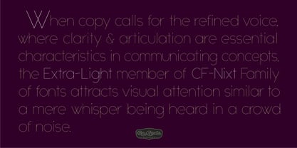 CF Nixt Font Poster 6