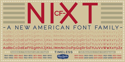 CF Nixt Font Poster 14
