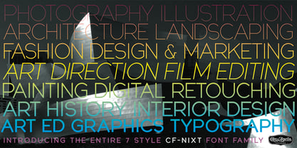 CF Nixt Font Poster 10