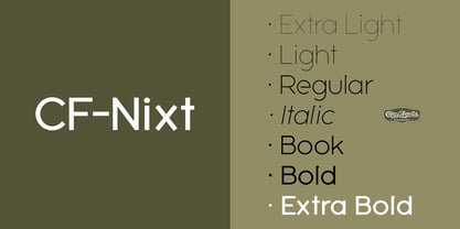 CF Nixt Font Poster 8