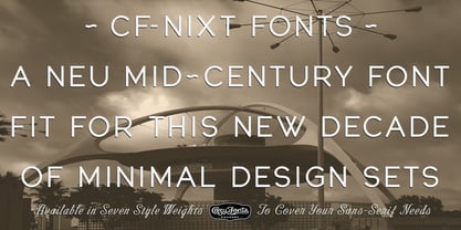 CF Nixt Font Poster 7