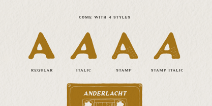 Anderlacht Font Poster 5