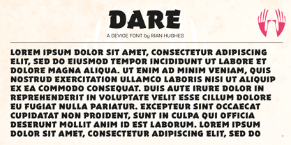 Dare Font Poster 6
