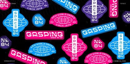 Gasping Font Poster 5