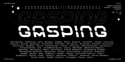 Gasping Font Poster 7