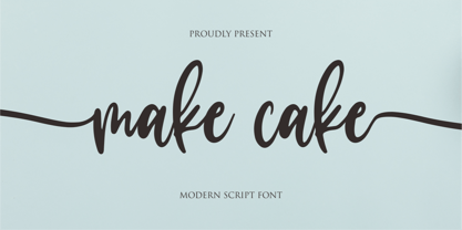 Make Cake Fuente Póster 1