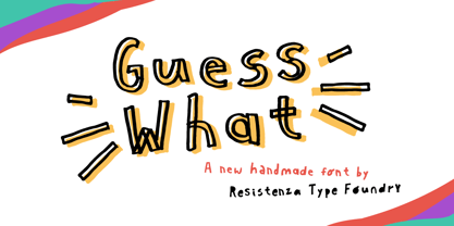 Guess What Font Poster 13