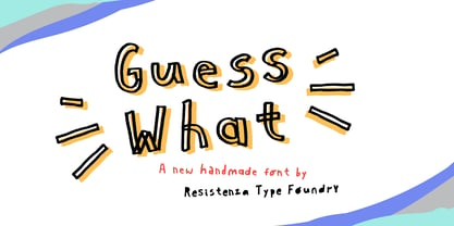 Guess What Font Poster 1