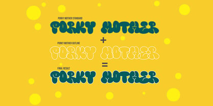 Porky Mother Font Poster 3