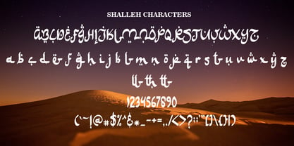 Shalleh Font Poster 3