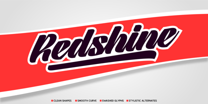 Redshine Font Poster 1