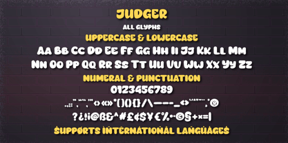 Judger Font Poster 8