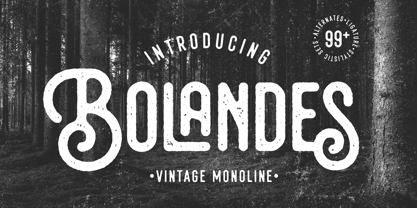 Bolandes Font Poster 1