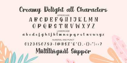 Creamy Delight Font Poster 7