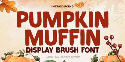 Pumpkin Muffin Fuente Póster 1