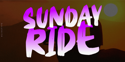 Sunday Ride Font Poster 1