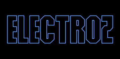 Electroz Font Poster 1