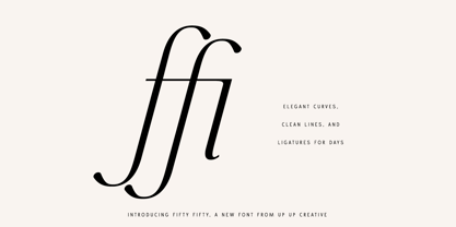 Fifty Fifty Font Poster 3