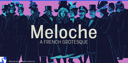 Meloche Font Poster 1