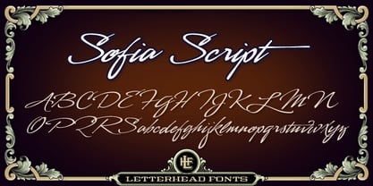 LHF Sofia Script Font Poster 1