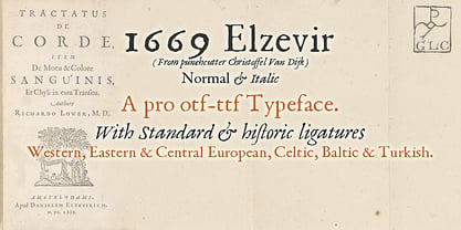 1669 Elzevir Font Poster 1
