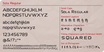 Sola Font Poster 4