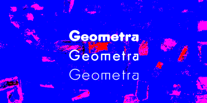 Geometra Rounded Font Poster 1