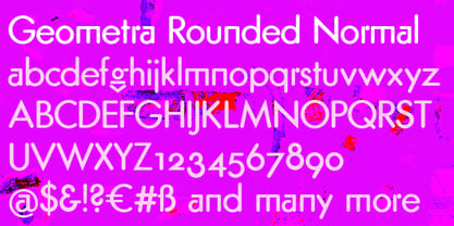 Geometra Rounded Font Poster 3