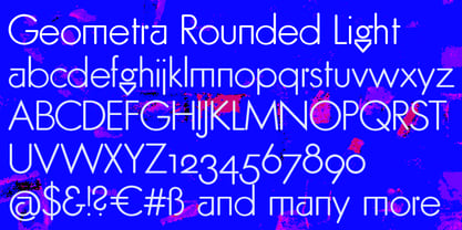 Geometra Rounded Font Poster 4