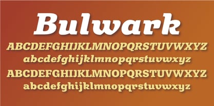 Bulwark Font Poster 2