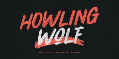 Howling Wolf Font Poster 1