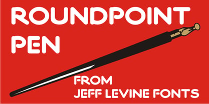 Roundpoint Pen JNL Font Poster 1